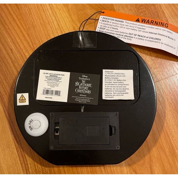 The Nightmare Before Christmas Jack LIGHTS UP‎ wood sign - Picture 3 of 3